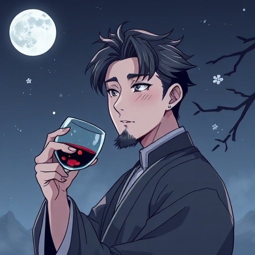 韩国漫画网站用户 月下独酌